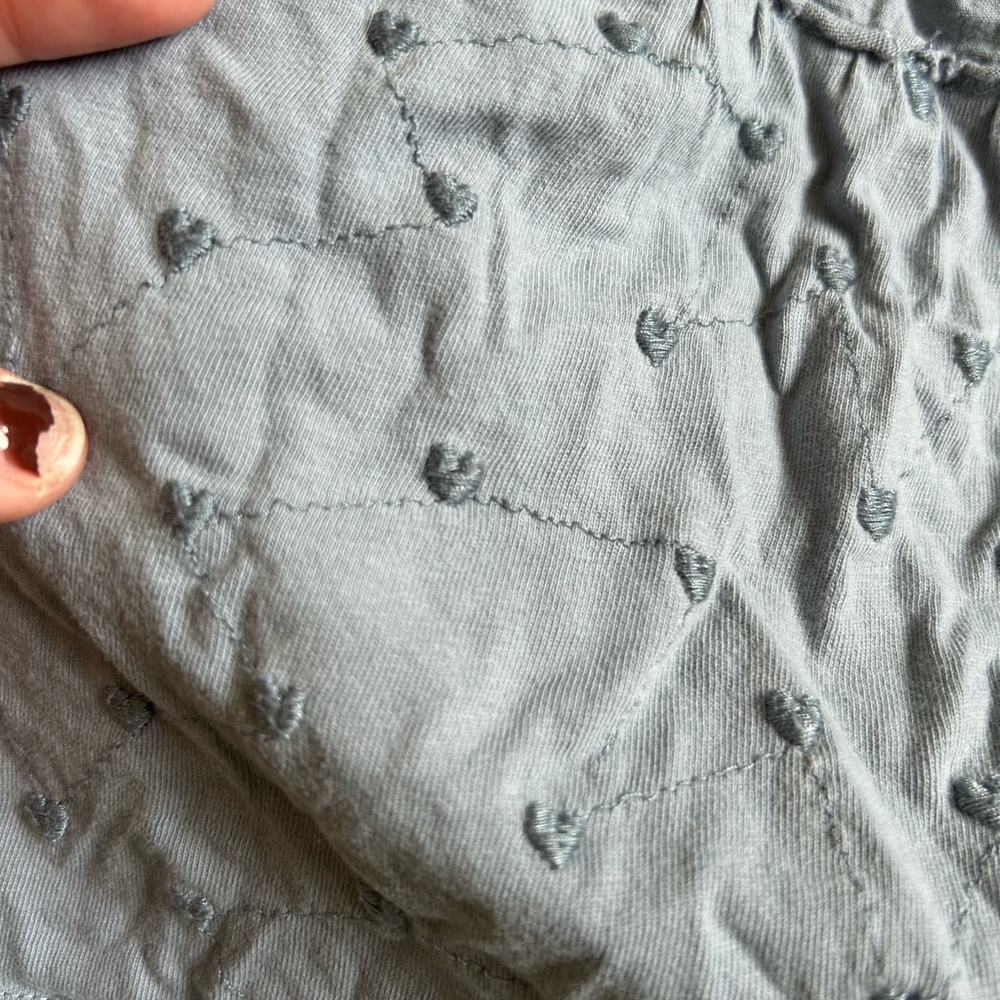 Light Blue Ruffled Top - Picture 3 of 4